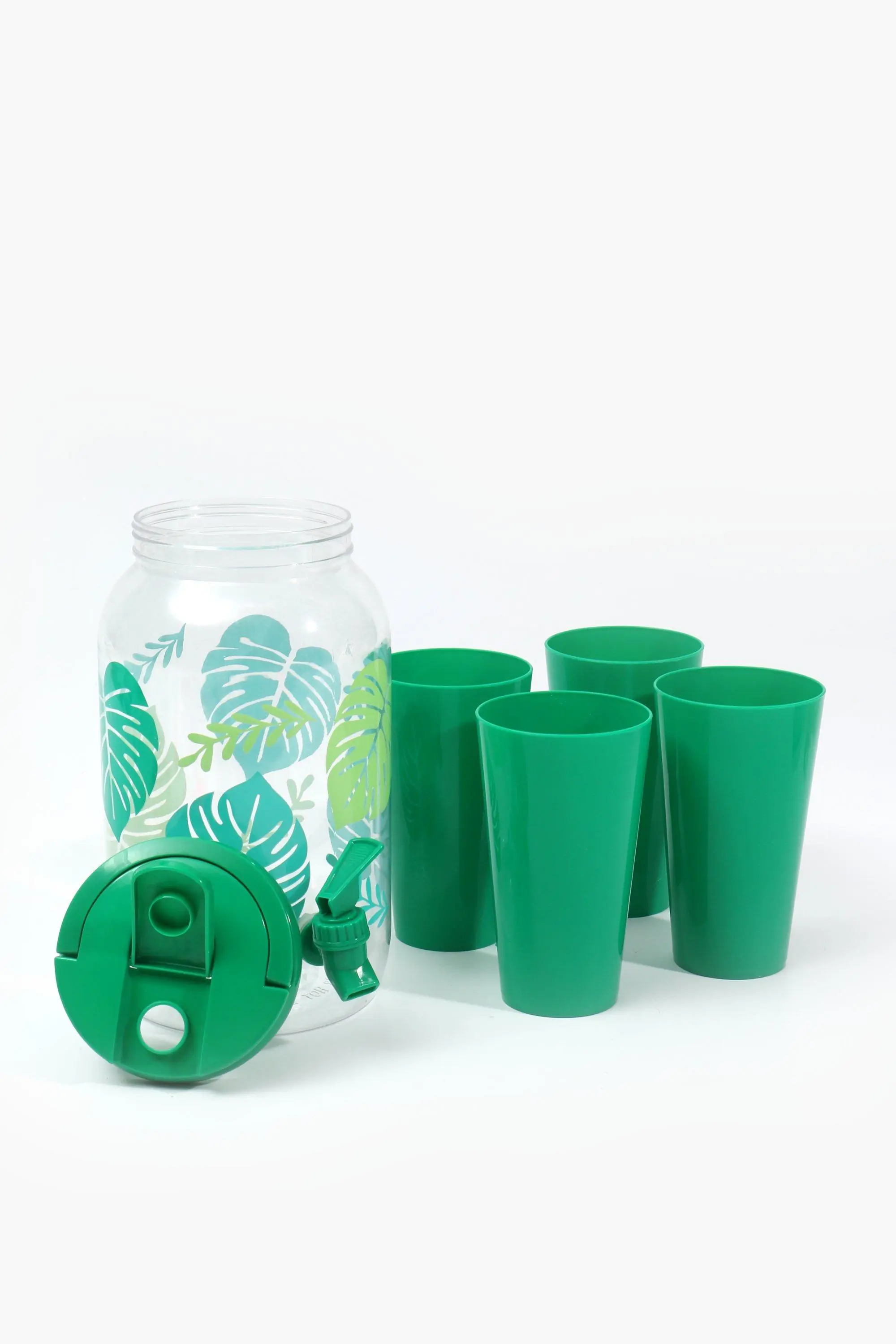  ديسبنسر العصير + 4 اكواب للعصير ديزاين Leaves 3,5 Liter