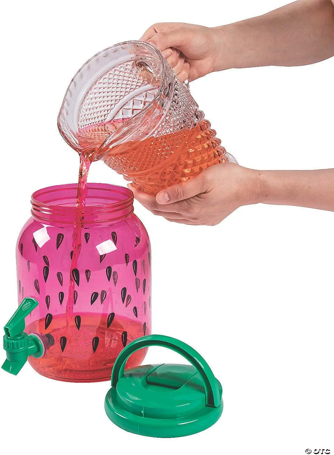  ديسبنسر للعصير + 4 اكواب للعصير ديزاين Watermelon 2.5 Liter