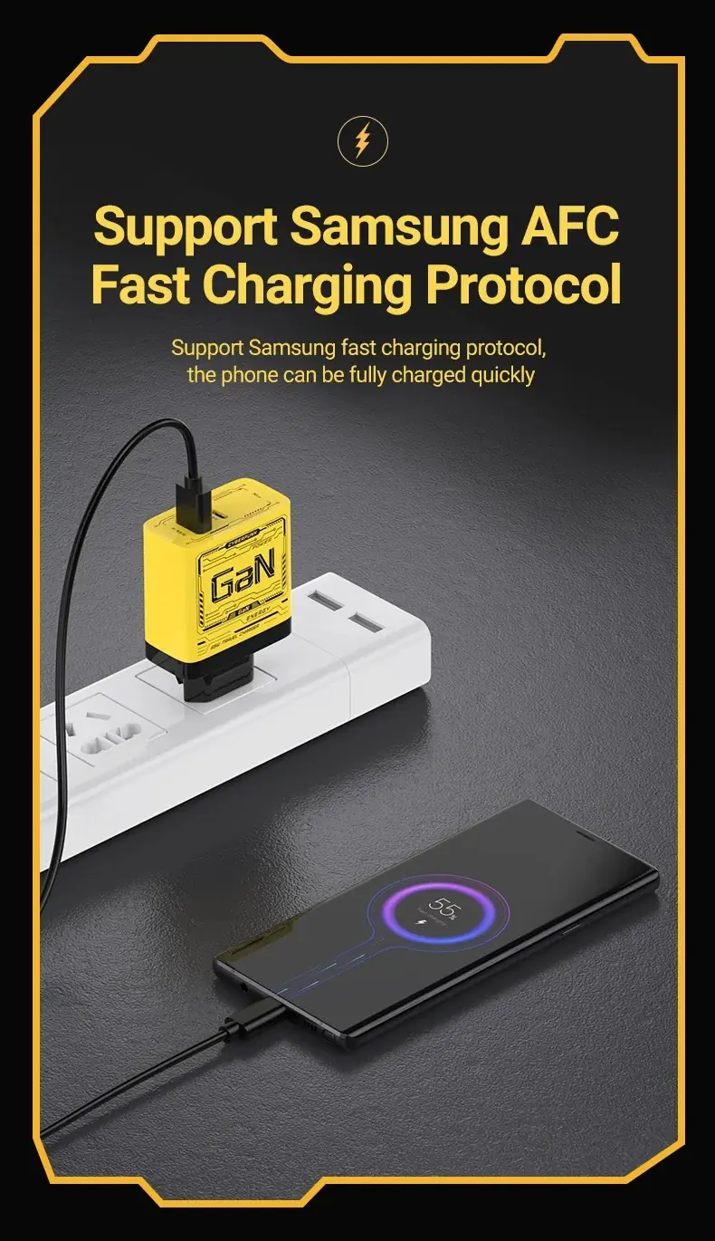  شاحن USB-C بقوة 120 واط - شاحن سريع GaN مع تقنية PD