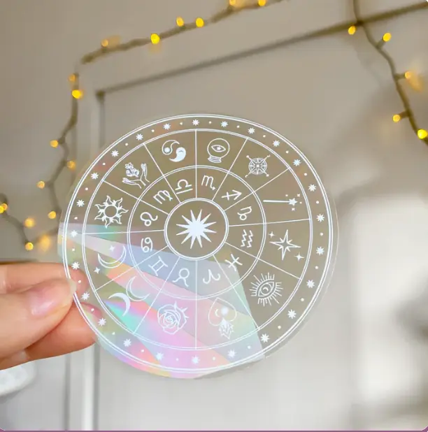  عرض قطعتين استيكر اضاءات الشمس Sun Catcher